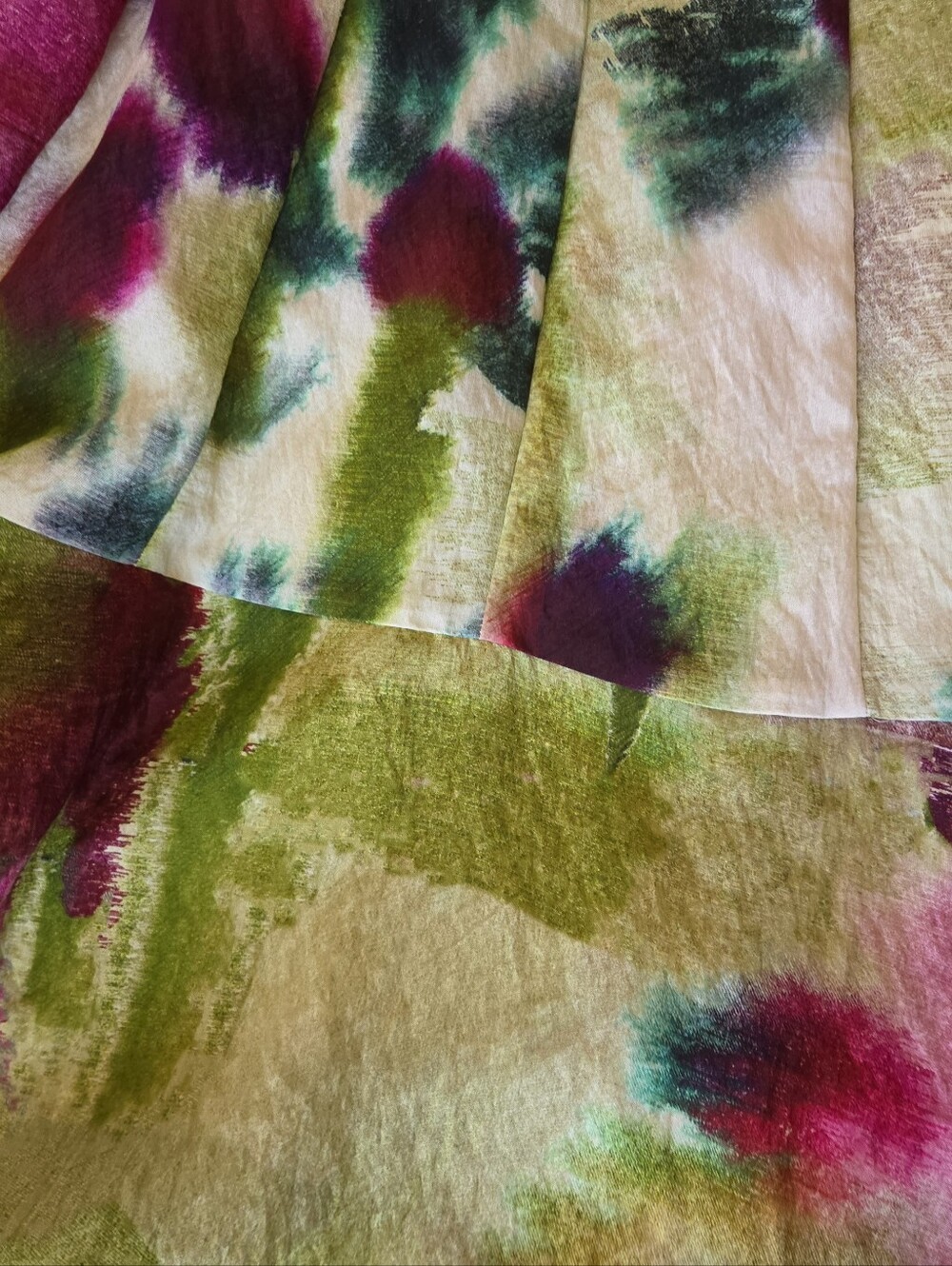 Anthropologie Tiered Maxi Dress in Pink, Green, Teal - Picture 4 of 15